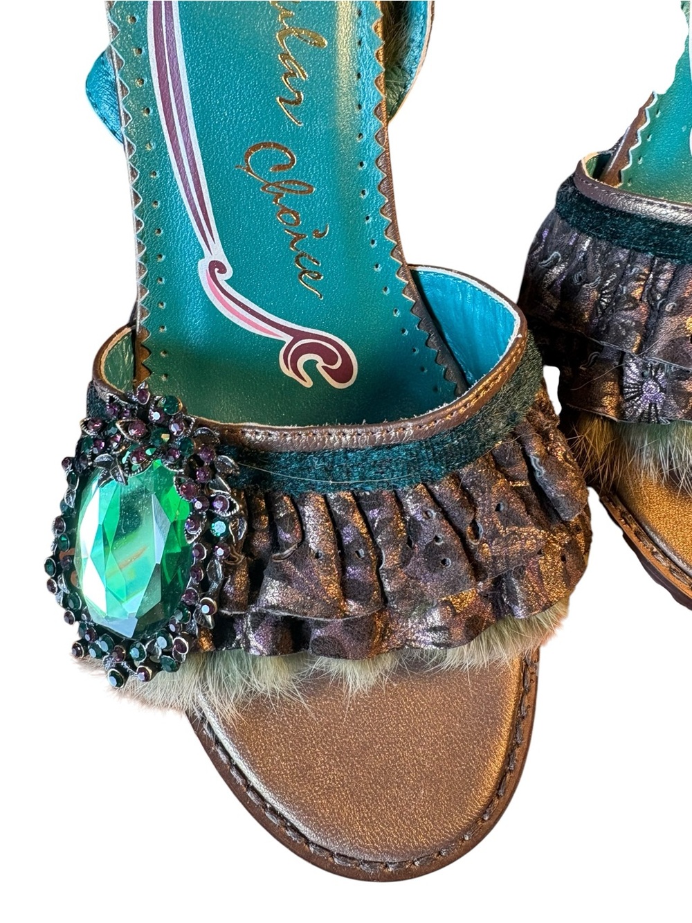 Fantastic Irregular Choice Fringed Heels Size 8 - Picture 3 of 12